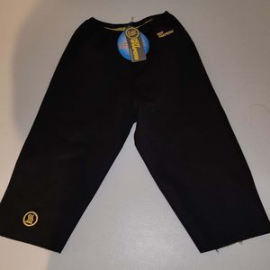 NWT Hot Shapers Neotex Womens Black Capri Pants Large